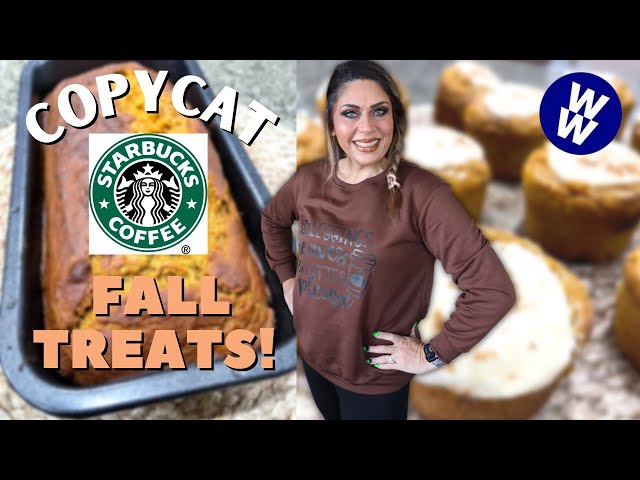 COPYCAT STARBUCKS FALL TREATS 🍁 - PUMPKIN CREAM CHEESE MUFFINS & PUMPKIN BREAD! - WEIGHT WATCHERS