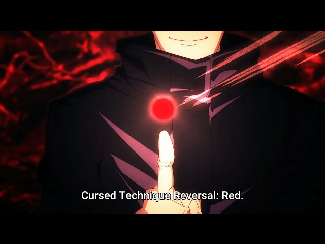 Gojo Satoru using "Cursed Technique Reversal: Red" | Jujutsu Kaisen English Sub