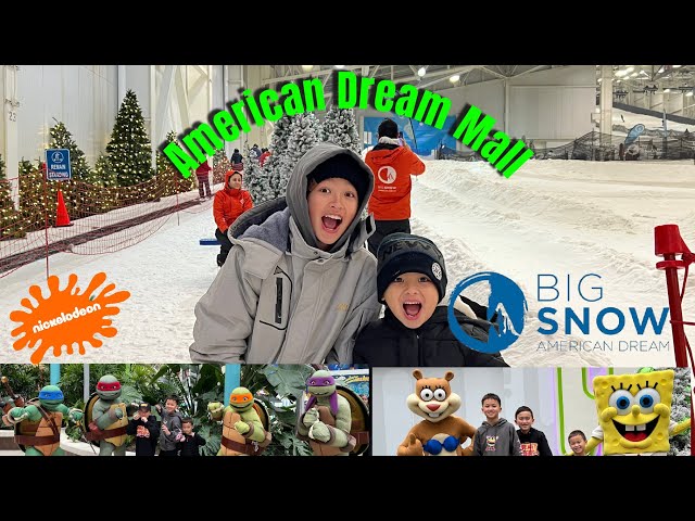 Kids FUN Day at Nick Universe and Big Snow! American Dream Mall! Snow Park Review