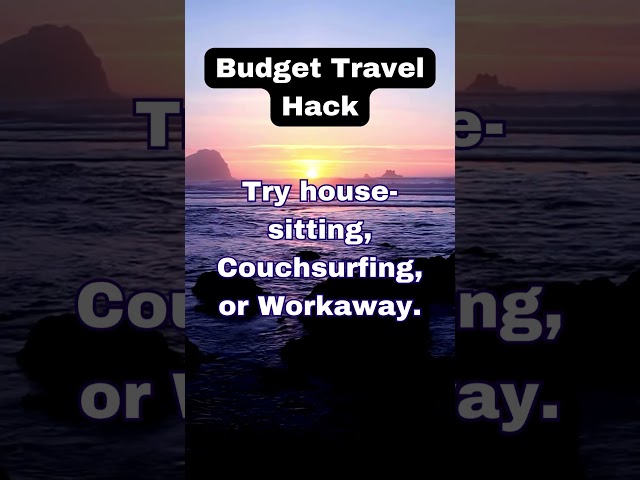 Budget Travel Hack #budgettravel #traveling #travelhacks