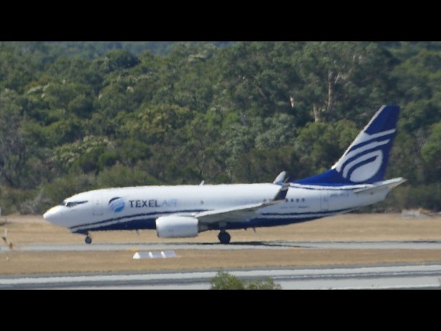 A Boeing 737NG first flight to Perth (A9C-FLX)