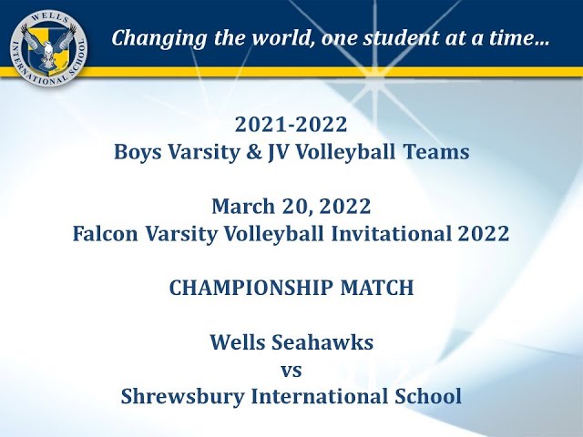 2022.03.20 - Falcon Varsity Volleyball Invitational - BOYS CHAMPIONSHIP - Seahawks vs Storm - Set 2