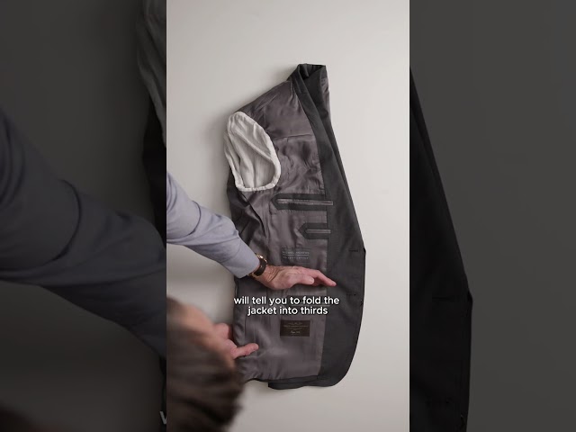 How To Fold A Suit Jacket For Travel