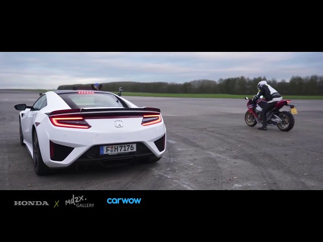 Honda CBR1000RR vs Honda NSX [ DRAG TEST ]