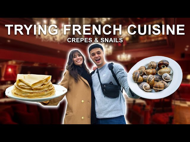 Trying the MOST FAMOUS Foods in PARIS 🐌  (SNAILS & CREPES!)