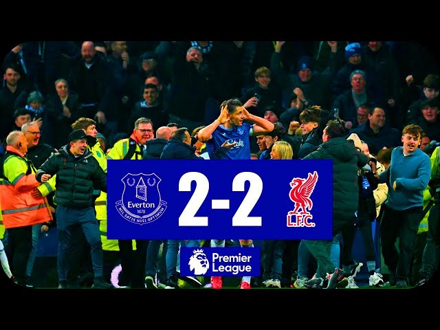 James Tarkowski Goal 90+8 | Everton vs Liverpool 2-2 Highlights | Premier League 2024/25