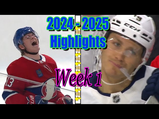 NHL 24 - 25 Week 1 Recap "Things You Might Have Missed"