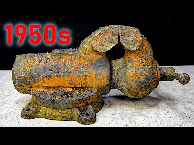 Cursed Rusty bullet vise Restoration from 1950s