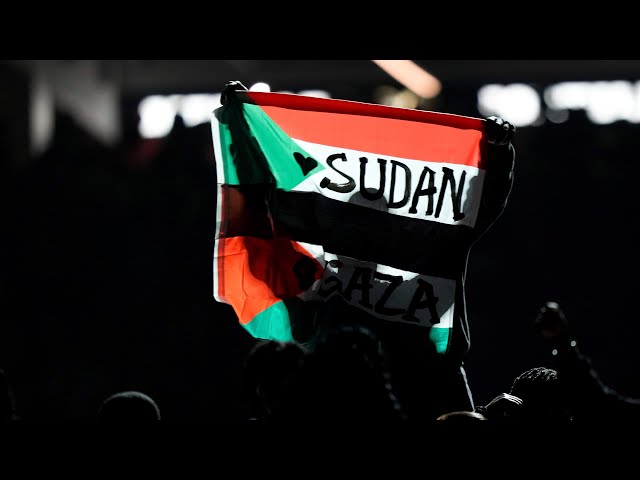 Super Bowl performer detained after waving Sudanese-Palestinian flag