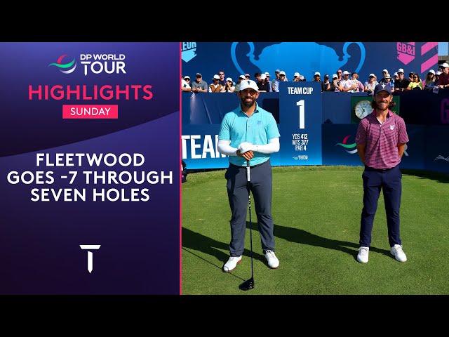 Tommy Fleetwood vs Matthieu Pavon | Team Cup 2025 Highlights