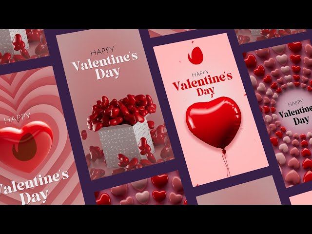 💘 Valentine's Day Stories ( After Effects Template ) @aetemplates