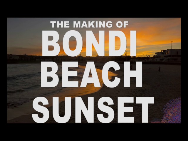 The Making of Bondi Sunset painting