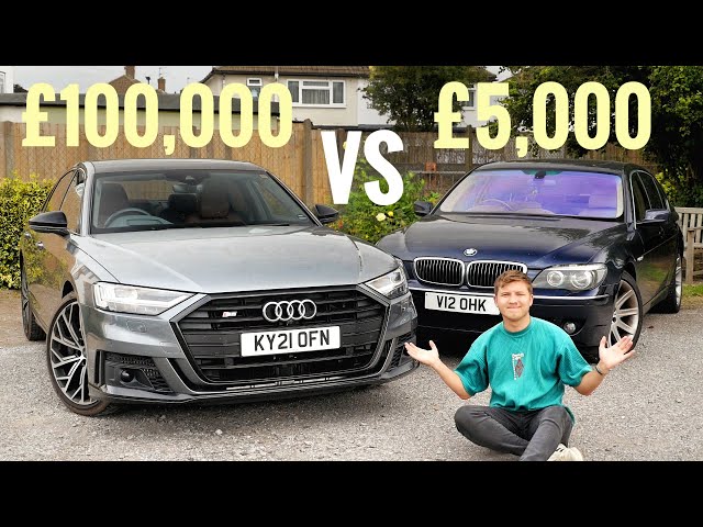 £100,000 2021 Audi S8 vs £5,000 Straight Piped 2007 V12 BMW 760Li