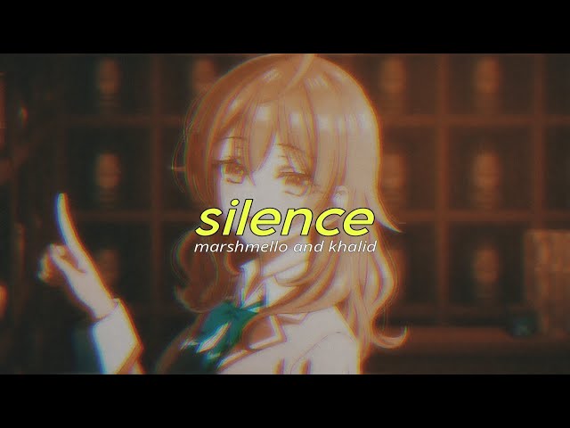 marshmello & khalid - silence (tiktok version / visualizer lyric video)