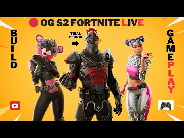 Fortnite OG S2 Build Controller 🔴Live Stream Random Squads Fill Gameplay 🤘