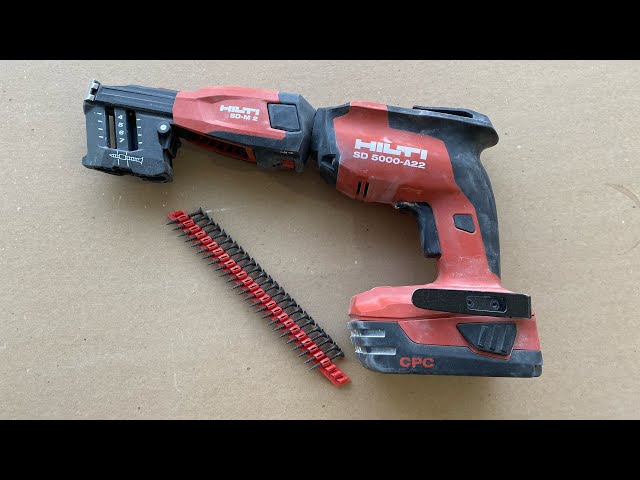 Hilti SD 5000 A22 with SD-M 2 screw magazine attachment in action