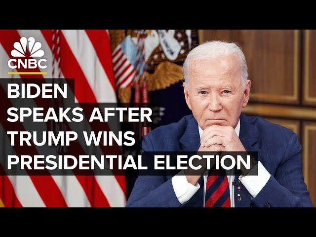 President Biden addresses the nation following Donald Trump's presidential election win —11/7/2024