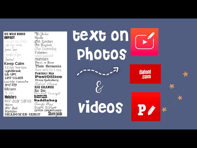 how to add good font and text to your photos and videos! | rosaliexø