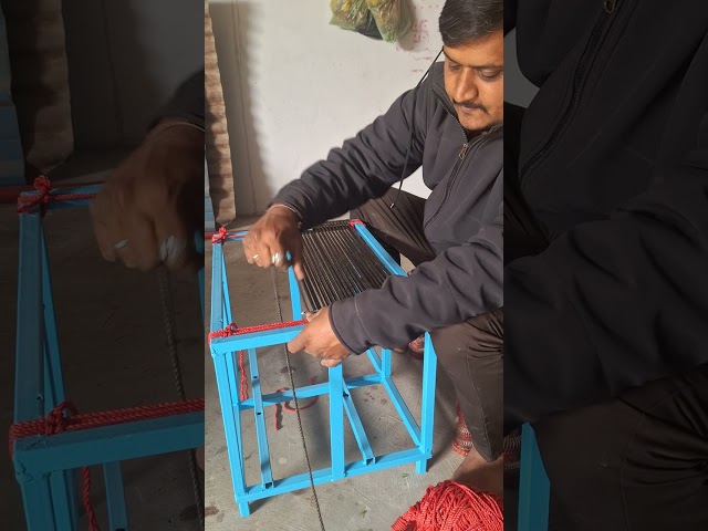 pidha ki bunai | step by step bunai | making charpai #charpai #bunai #furniture#garden #rope#macrame