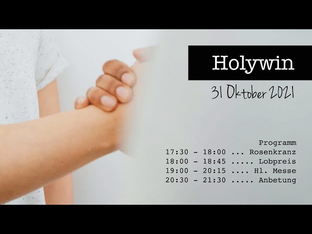 HOLYWIN 2021 | GOD AMONG US | OCTOBER 31