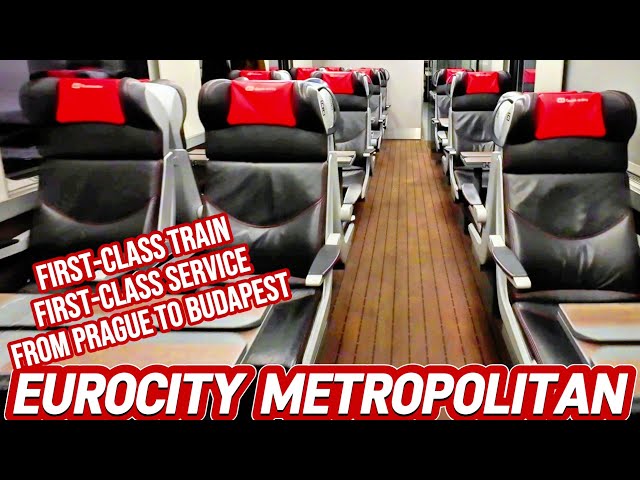 EuroCity METROPOLITAN from PRAGUE to BUDAPEST, in 1st Class! (4K)