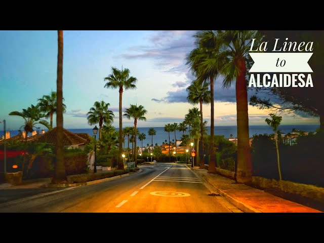 [4K][HDR] Evening drive from La Linea to Alcaidesa