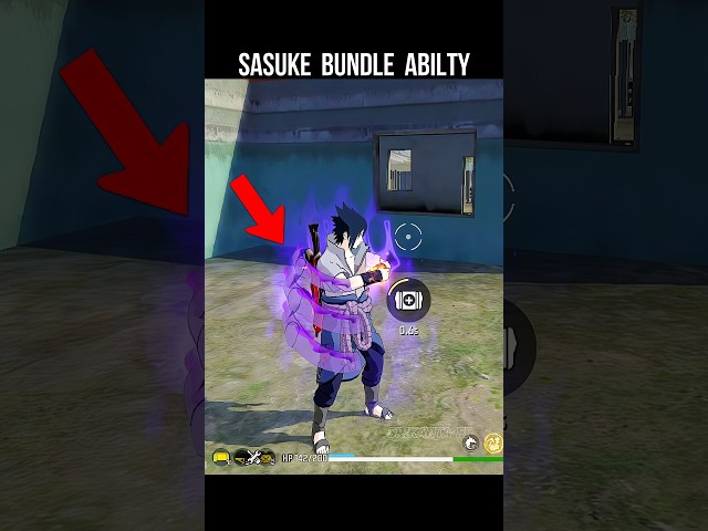 Sasuke Bundle Ability Test 🔥 Sasuke Bundle in Free Fire #srikantaff