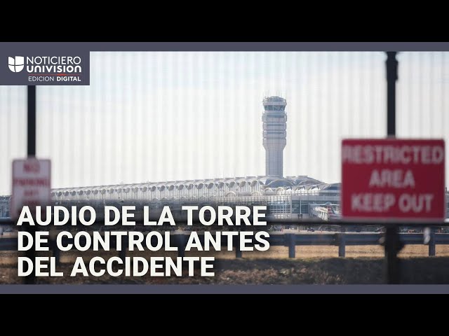 Revelan audio entre la torre de control y el helicóptero segundos antes del accidente aéreo en DC