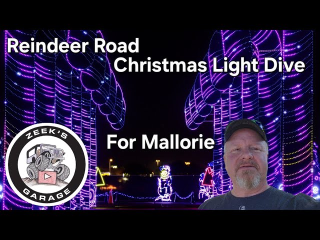 Reindeer Road Christmas light drive through. 2024.