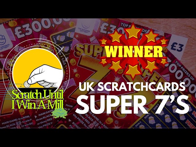 BIG WIN 🥳🏆🎉 £3 SUPER 7’S UK SCRATCHCARD | SCRATCH UNTIL I WIN A MILL | £12 SCRATCHCARD PLAY