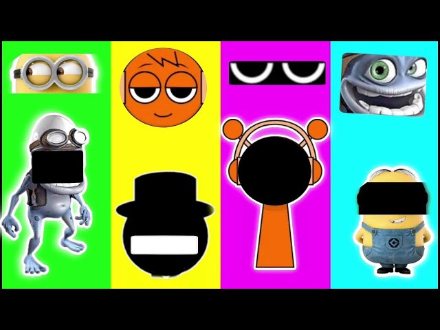 Crazy Frog -  Incredibox Sprunki 1 - Incredibox Sprunki 2- Minions  - Tiles Hop EDM Rush