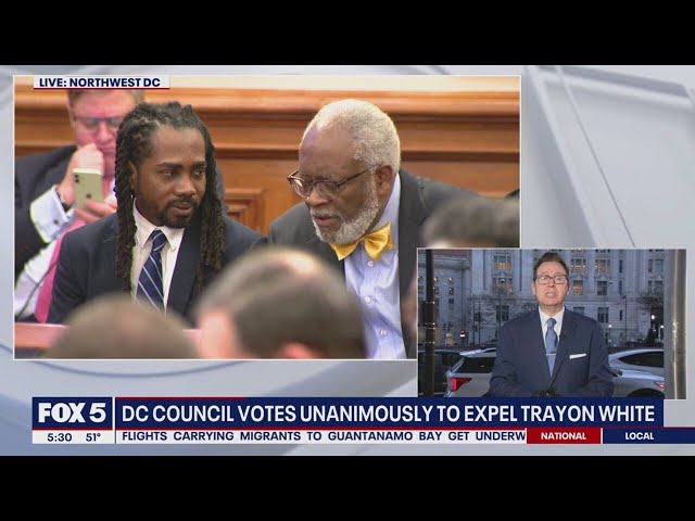 DC Council votes unanimously to expel Trayon White