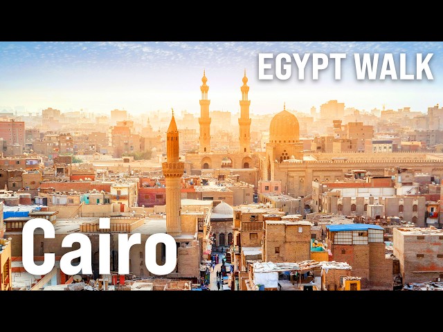 CAIRO, Egypt 4K Walking Tour | Khan el-Khalili City Walk with Captions [4K/60fps]