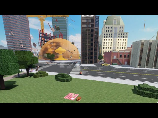 Playing DESTROY A CITY TAKING DOWN THE HOTEL in Roblox