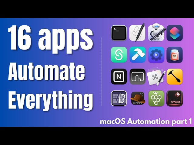 Boost productivity: 16 essential macOS automation tools