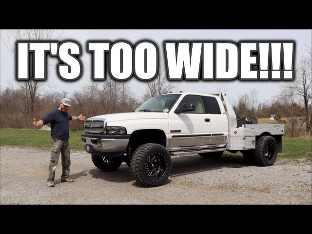 DAD'S REACTION TO MY MONSTER 24V CUMMINS DUALLY!!! ( -265 OFFSET )