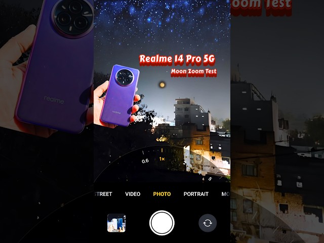 Realme 14 Pro 5G Moon Zoom Test🌙 Best 5g Smartphone Under 25,000 Camera Test #realme14pro #viral