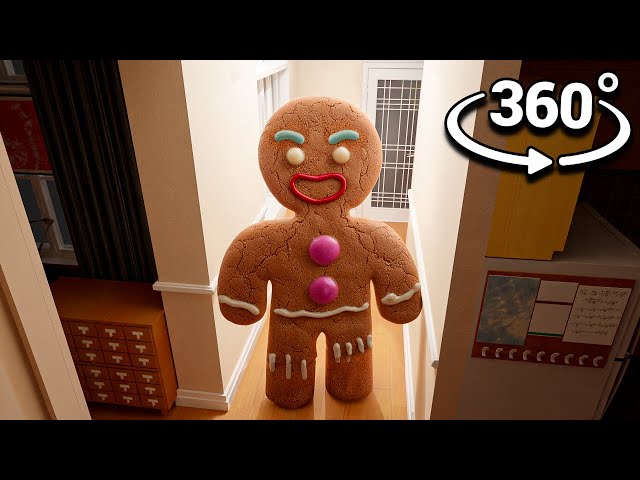 360° GIANT GINGERBREAD Breaks into YOUR House!