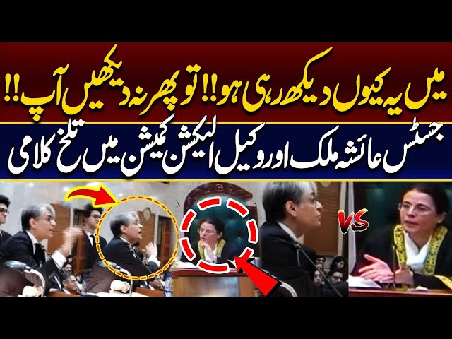 Heavy Fight Between Justice Ayesha Malik and ECP Lawyer | Chief Justice In Action | Hareef Digital