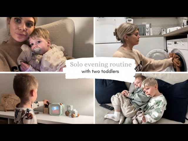 Solo evening routine with 2 toddlers | Mum of two UK