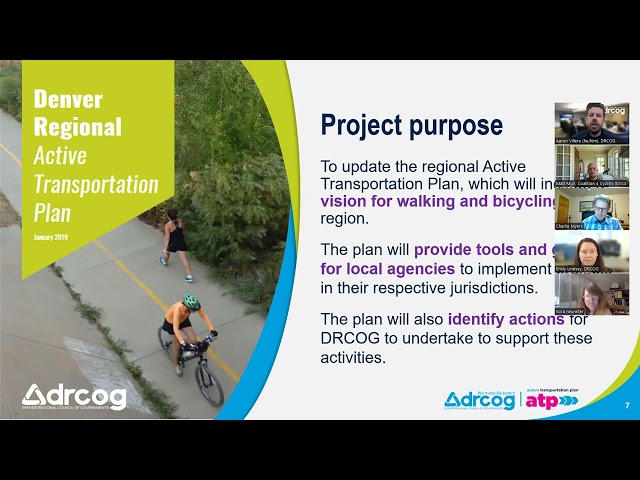 DRCOG Active Transportation Plan community advisory group meeting | August 28, 2024