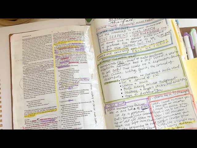 The Art of Note-Taking: Enhancing Your Bible Study Experience