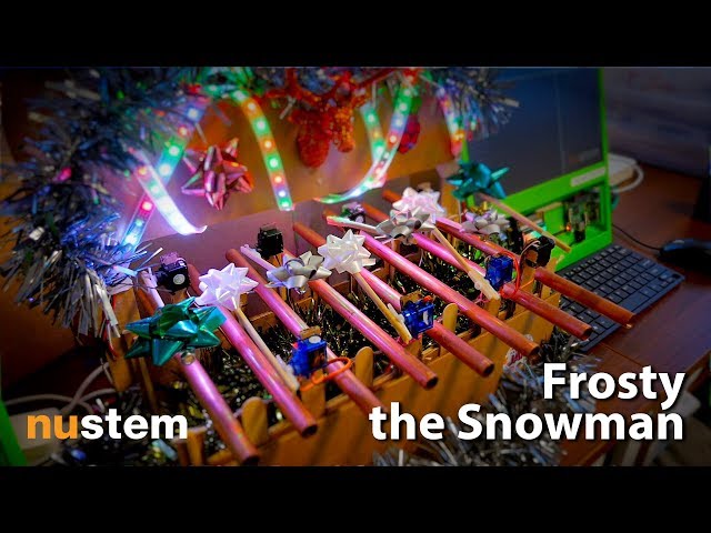 @NUSTEMxmas robot glockenspiel   Frosty the Snowman