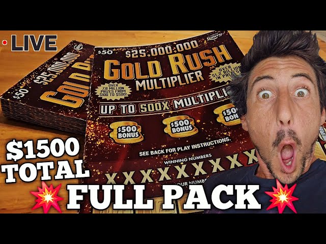 FULL PACK NEW $50 GOLDRUSH MULTIPLIER | Scratch Life