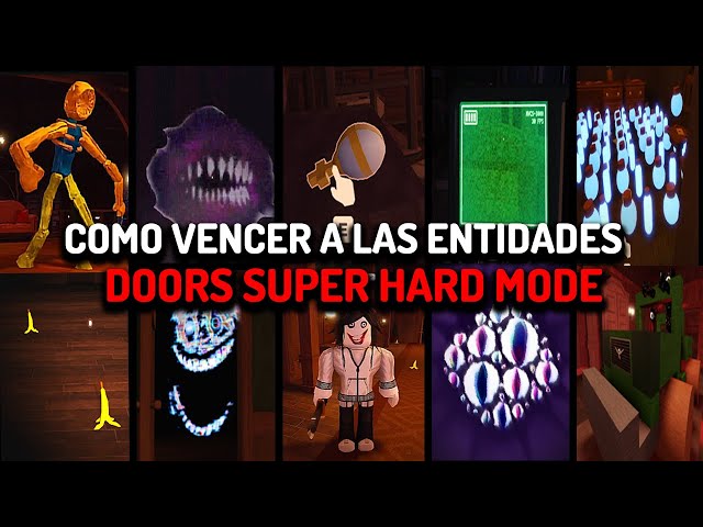 COMO VENCER LAS ENTIDADES DE DOORS "SUPER HARD MODE"👁️| GUIA COMPLETA | PUERTAS 1-100 | DOORS ROBLOX