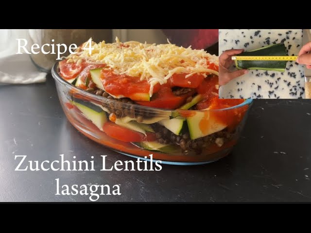 Baked Zucchini Lentil Lasagna Vegetarian 🌱 Recipe