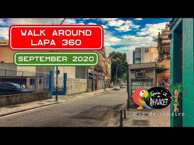 Walk Around Lapa, Rio de Janeiro Brazil #360video #360virtualtour