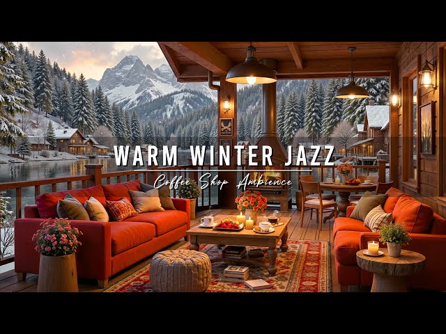 Warm Winter Morning Jazz at Cozy Coffee Shop Ambience ⛄ Relaxing Jazz Instrumental Music for Work