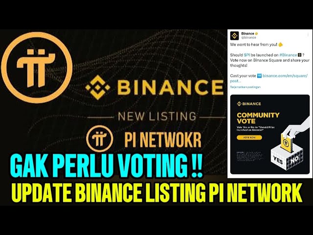 STRATEGI CUAN GAUSAH VOTING, BINANCE LISTING PI COIN || PI NETWORK TERBARU #pinetwork #pinews