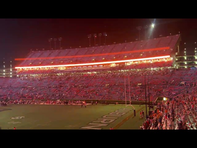 Light show at Jordan-Hare Stadium!